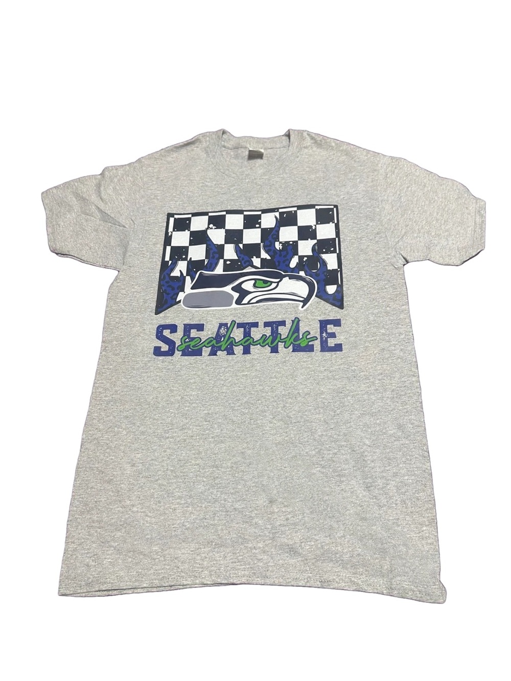 Grey Seattle Seahawks Graphic T-Shirt